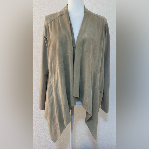 Kaufmanfranco Lambskin Open Front Tan Cardigan Designer - Picture 1 of 9